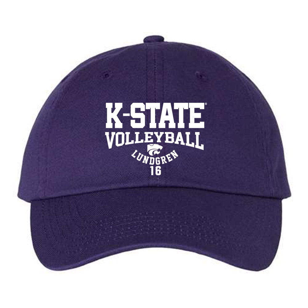 Kansas State - NCAA Women's Volleyball : Cadence Lundgren - Dad Hat-0