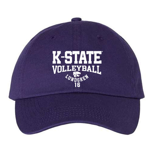 Kansas State - NCAA Women's Volleyball : Cadence Lundgren - Dad Hat-0