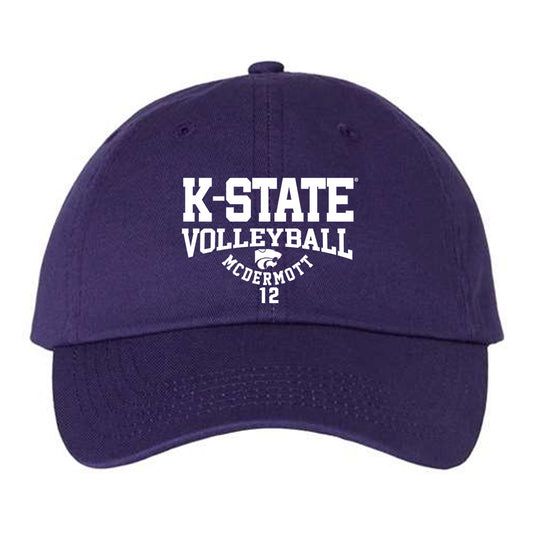 Kansas State - NCAA Women's Volleyball : Sydney McDermott - Dad Hat-0