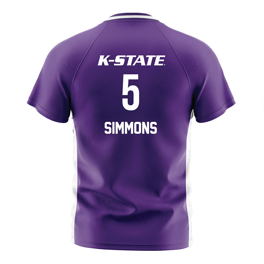 Kansas State - NCAA Women's Soccer : Sophie Simmons - Purple Soccer Jersey