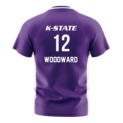 Kansas State - NCAA Women's Soccer : Jayce Woodward - Purple Soccer Jersey-1