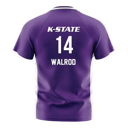Kansas State - NCAA Women's Soccer : Reece Walrod - Purple Soccer Jersey