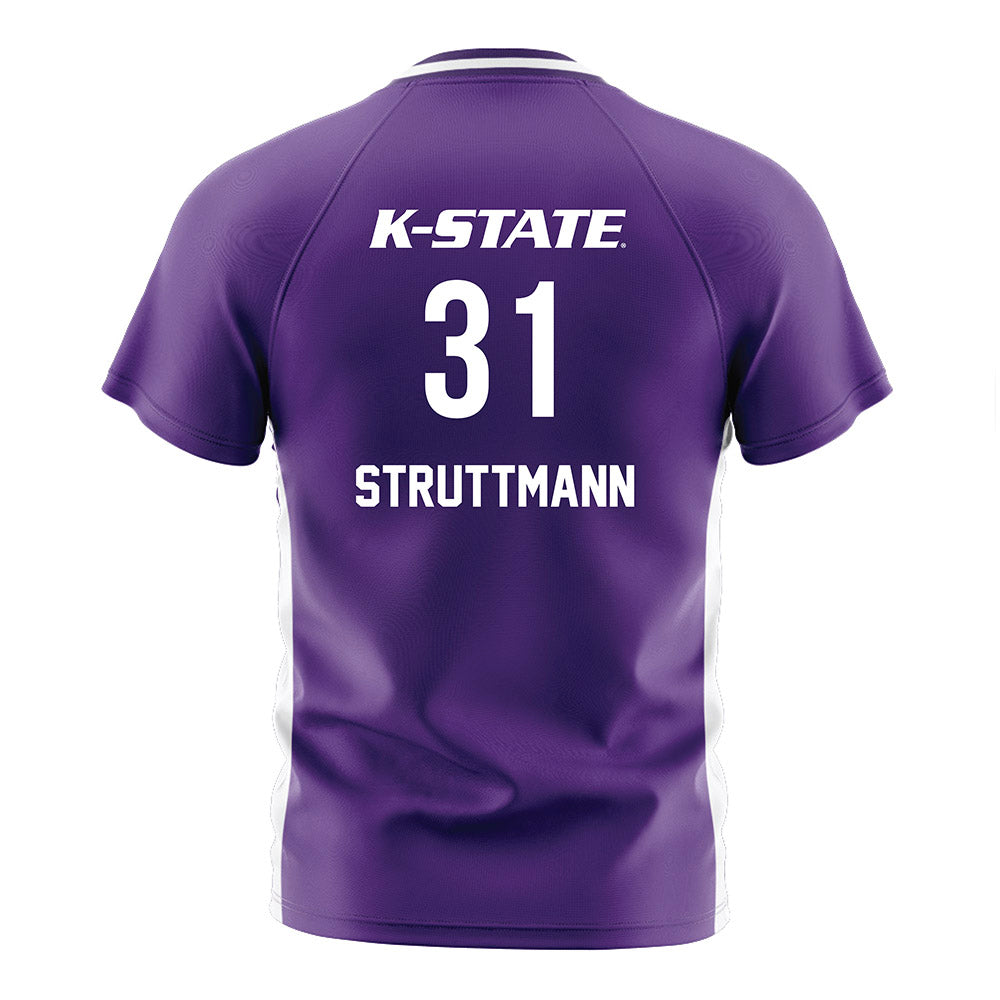 Kansas State - NCAA Women's Soccer : Morgan Struttmann - Purple Soccer Jersey