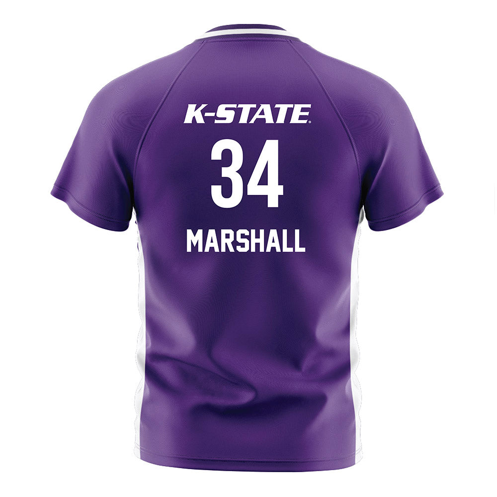 Kansas State - NCAA Women's Soccer : Allison Marshall - Purple Soccer Jersey-1