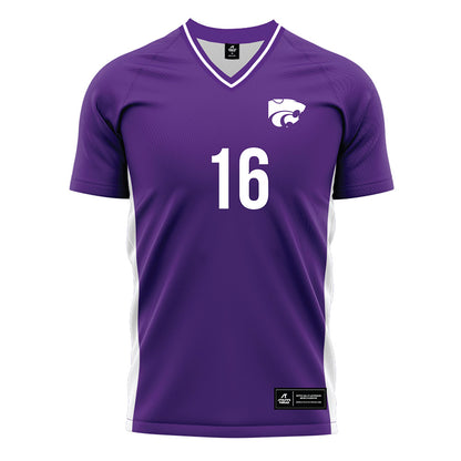 Kansas State - NCAA Women's Soccer : Ava Garrett - Purple Soccer Jersey-0