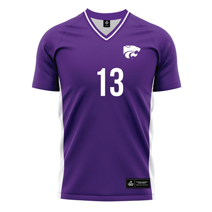 Kansas State - NCAA Women's Soccer : Gabby DeMers - Purple Soccer Jersey-0