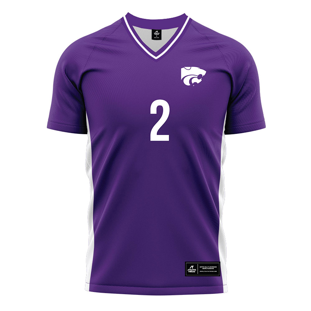 Kansas State - NCAA Women's Soccer : lily hendrickson - Purple Soccer Jersey-0