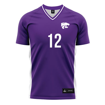 Kansas State - NCAA Women's Soccer : Jayce Woodward - Purple Soccer Jersey-0