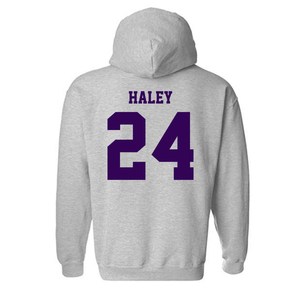 Kansas State - NCAA Baseball : Austin Haley - Sports Shersey Hooded Sweatshirt-1