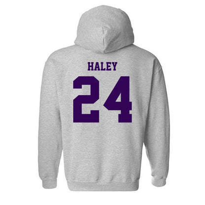 Kansas State - NCAA Baseball : Austin Haley - Sports Shersey Hooded Sweatshirt-1
