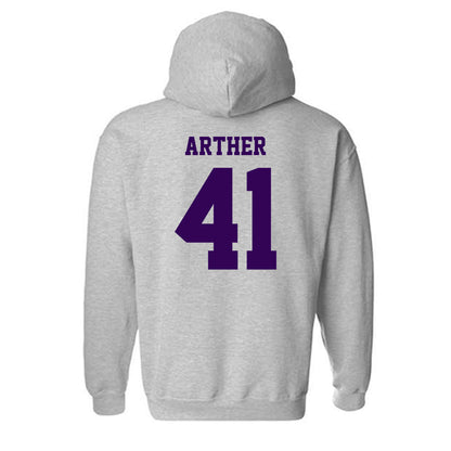 Kansas State - NCAA Baseball : Adam Arther - Hooded Sweatshirt Sports Shersey