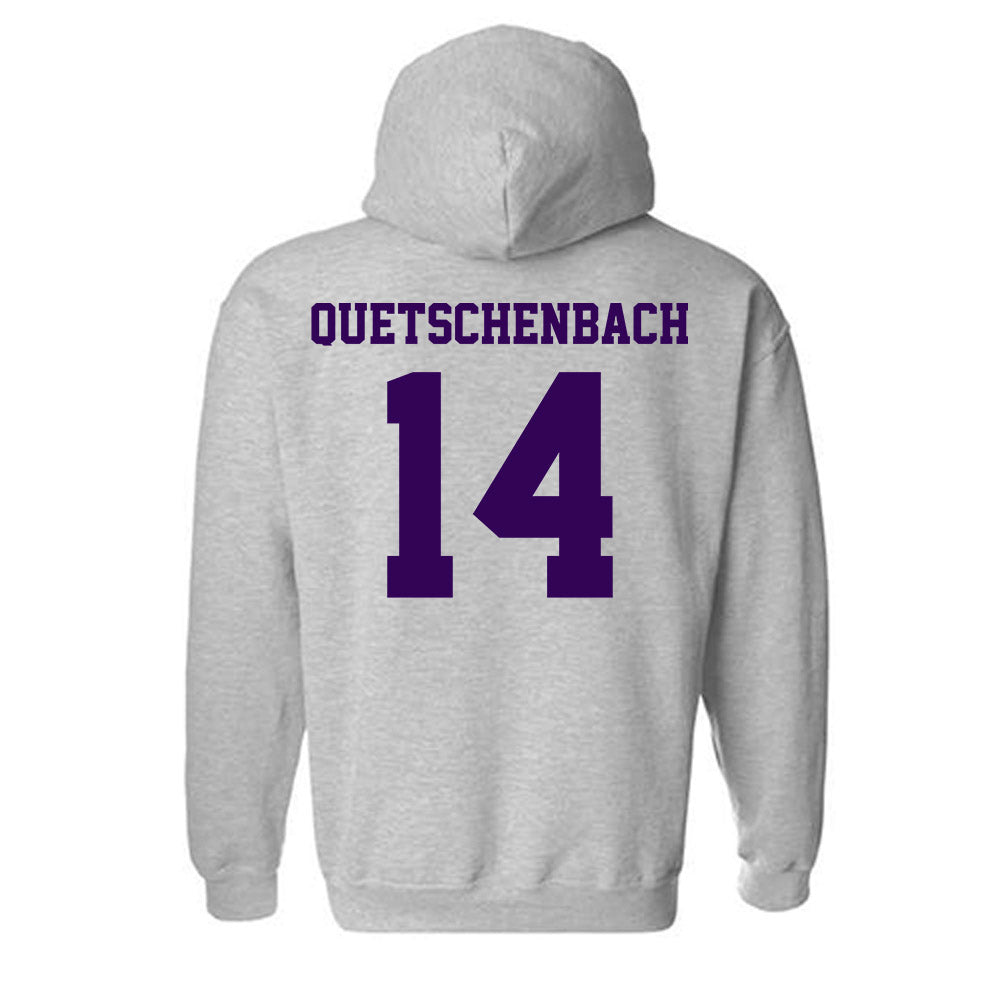 Kansas State - NCAA Baseball : Jack Quetschenbach - Sports Shersey Hooded Sweatshirt-1