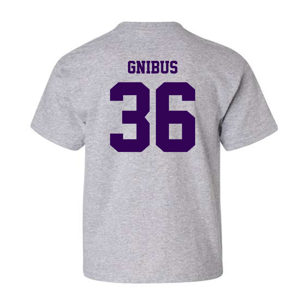 Kansas State - NCAA Baseball : William Gnibus - Youth T-Shirt Sports Shersey