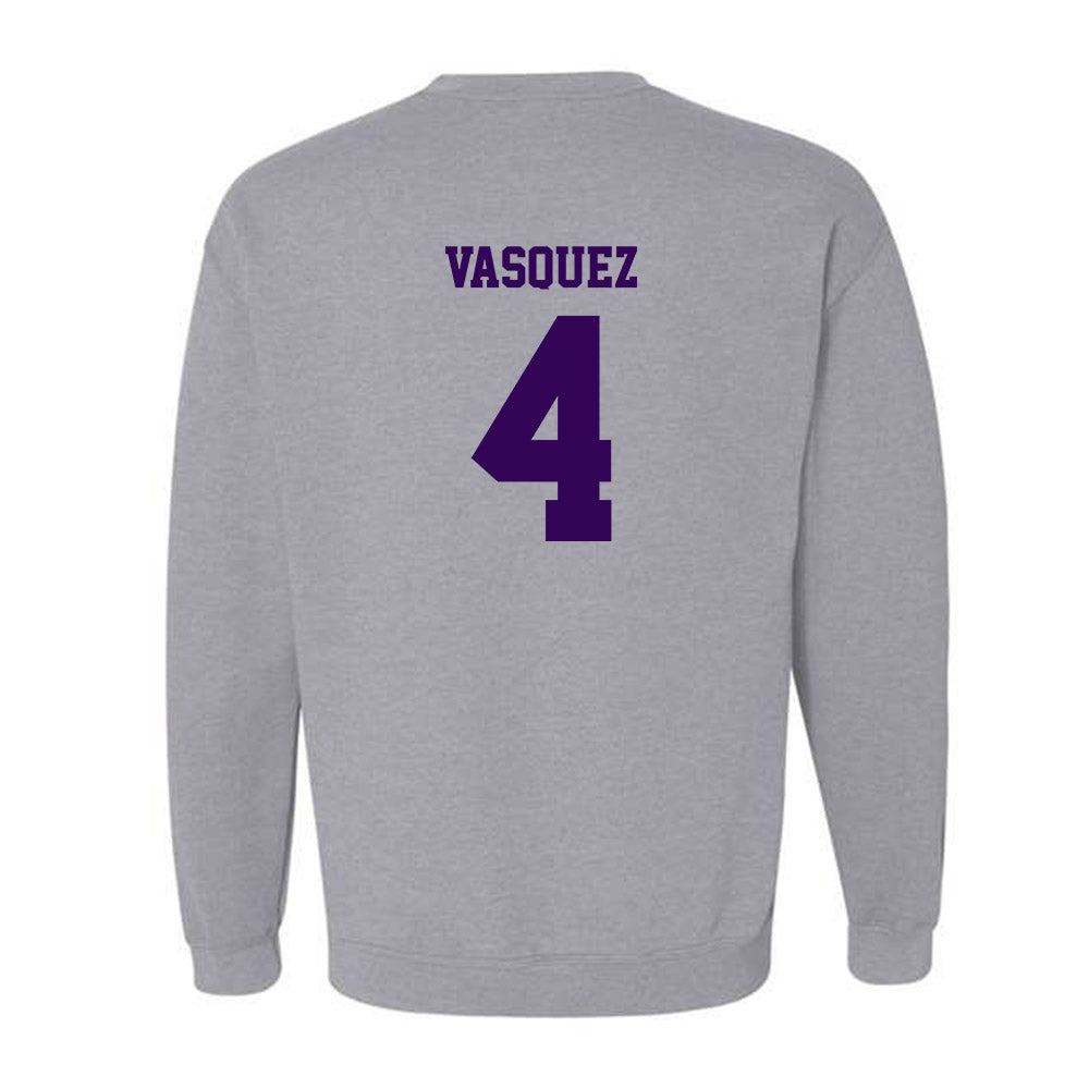 Kansas State - NCAA Baseball : Carlos Vasquez - Sports Shersey Crewneck Sweatshirt-1