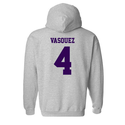 Kansas State - NCAA Baseball : Carlos Vasquez - Sports Shersey Hooded Sweatshirt-1