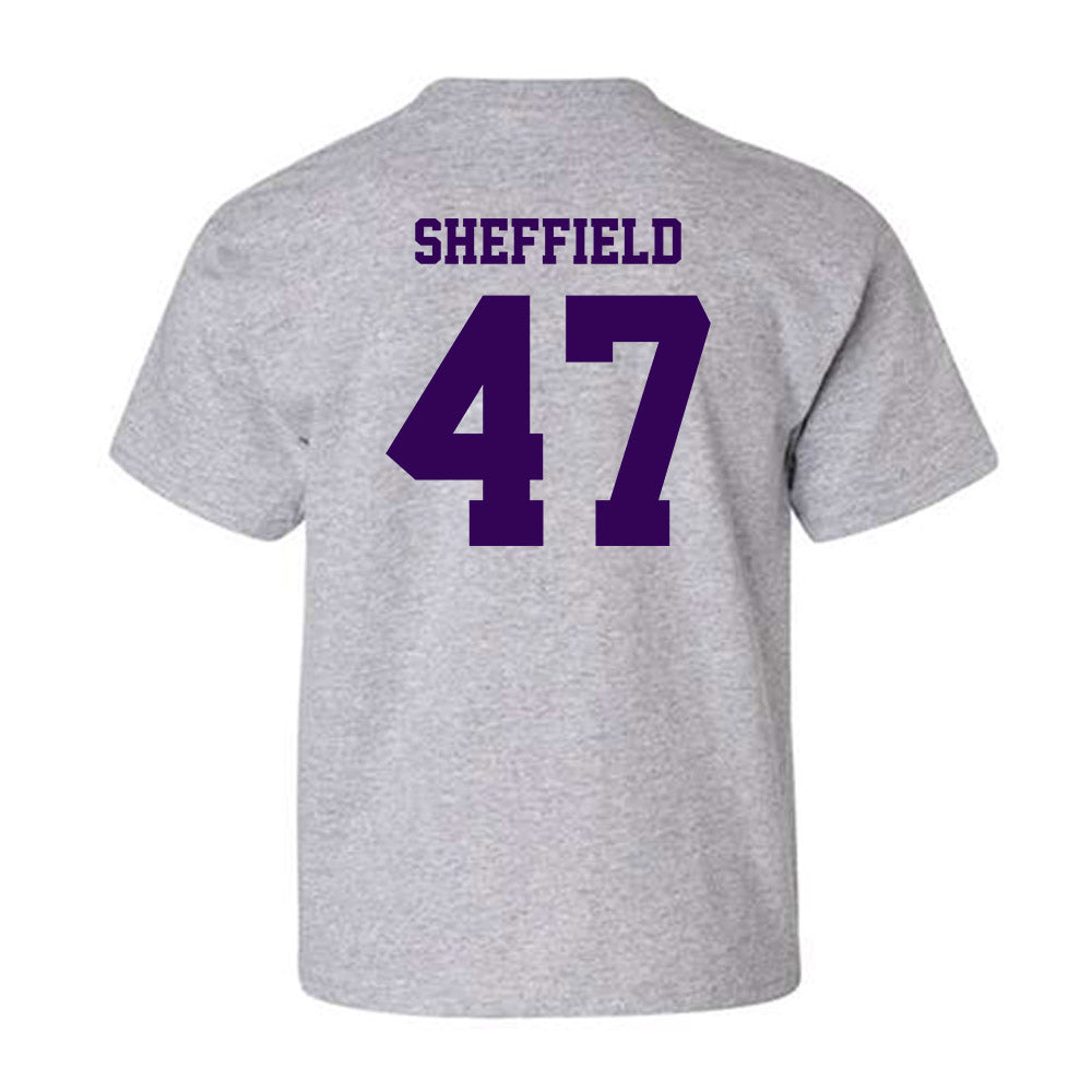 Kansas State - NCAA Baseball : Lincoln Sheffield - Sports Shersey Youth T-Shirt-1