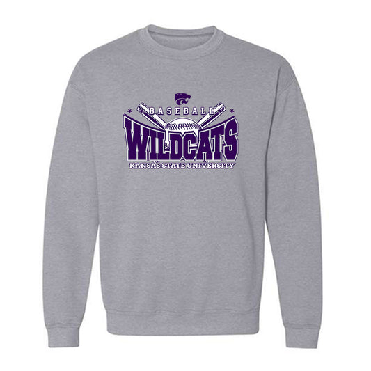 Kansas State - NCAA Baseball : Carlos Vasquez - Sports Shersey Crewneck Sweatshirt-0