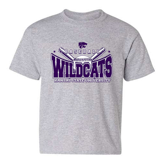 Kansas State - NCAA Baseball : Adan Longoria - Sports Shersey Youth T-Shirt-0