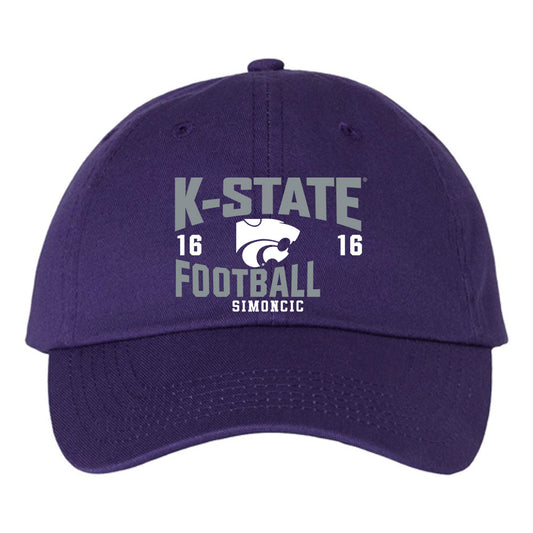 Kansas State - NCAA Football : Kellen Simoncic - Classic Dad Hat