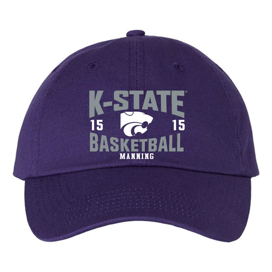 Kansas State - NCAA Men's Basketball : Taj Manning - Dad Hat