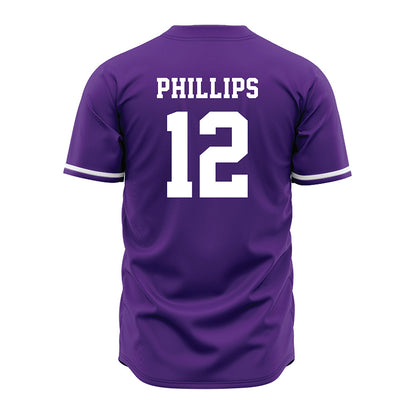 Kansas State - NCAA Baseball : Cayden Phillips - Purple Jersey