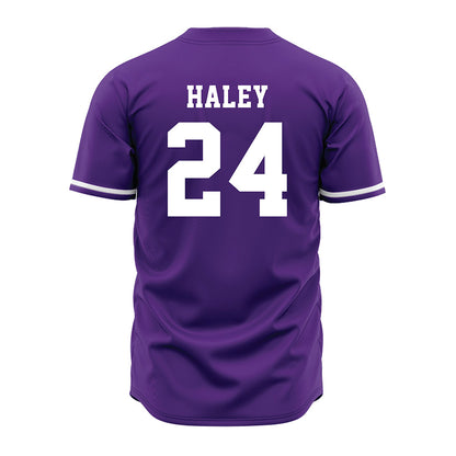 Kansas State - NCAA Baseball : Austin Haley - Purple Jersey-1