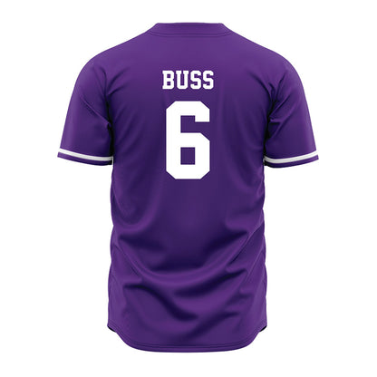 Kansas State - NCAA Baseball : Mason Buss - Purple Jersey