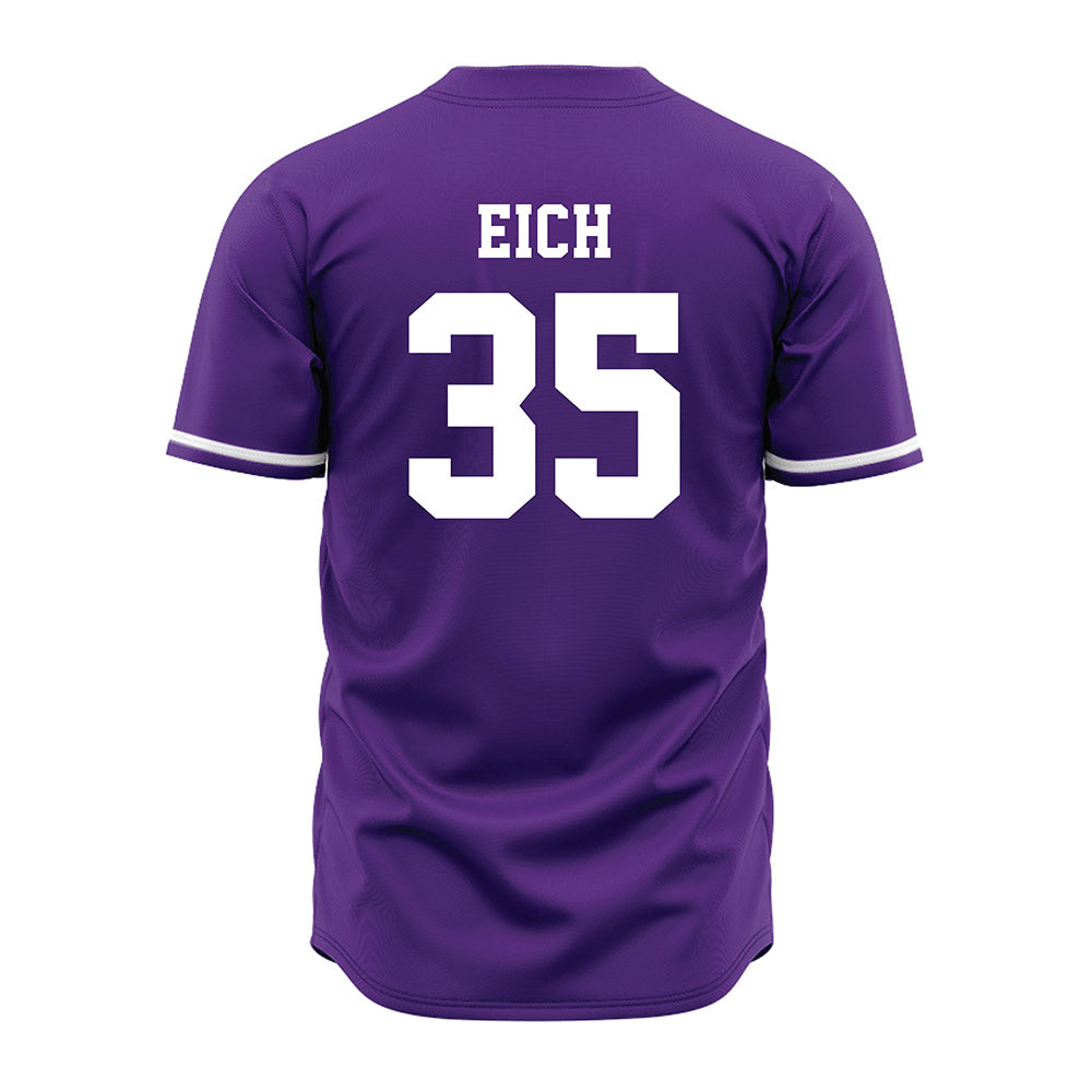 Kansas State - NCAA Baseball : Billy Eich - Purple Jersey-1
