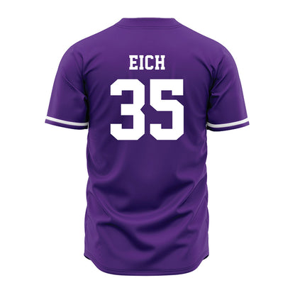 Kansas State - NCAA Baseball : Billy Eich - Purple Jersey-1