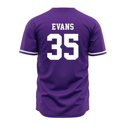 Kansas State - NCAA Baseball : Andrew Evans - Purple Jersey