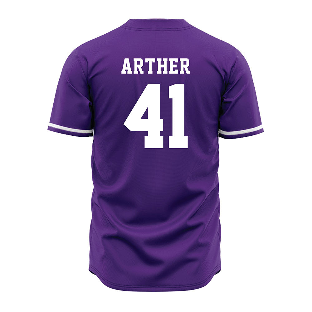Kansas State - NCAA Baseball : Adam Arther - Purple Jersey