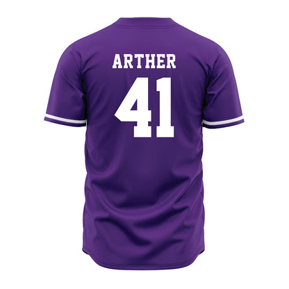 Kansas State - NCAA Baseball : Adam Arther - Purple Jersey