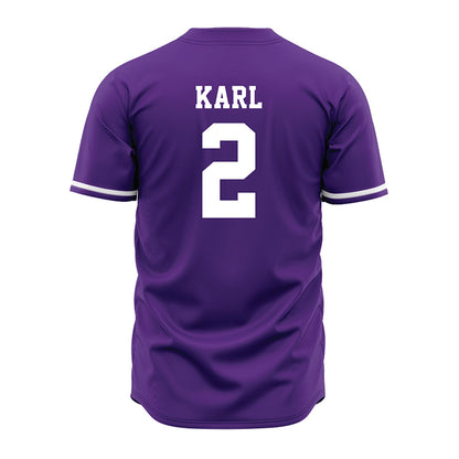 Kansas State - NCAA Baseball : Cadyn Karl - Purple Jersey