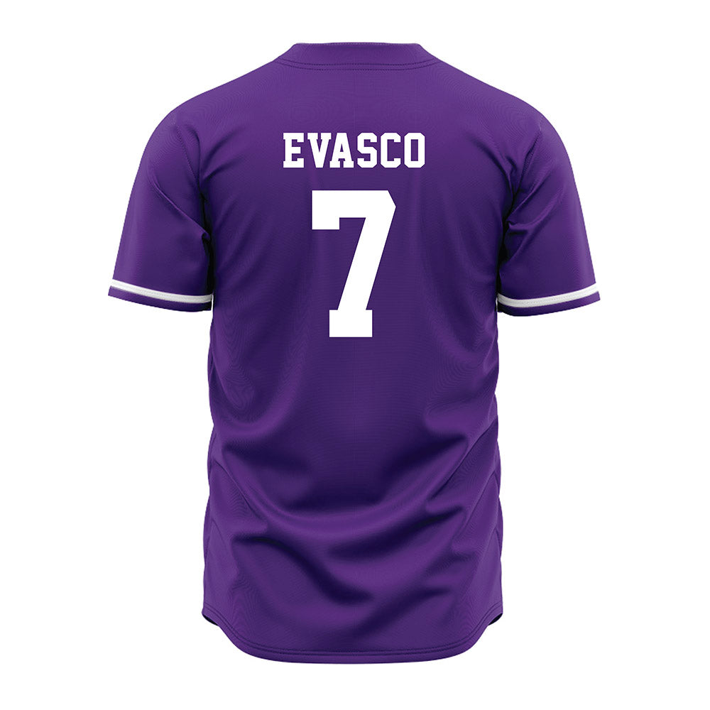 Kansas State - NCAA Baseball : Aj Evasco - Purple Jersey-1