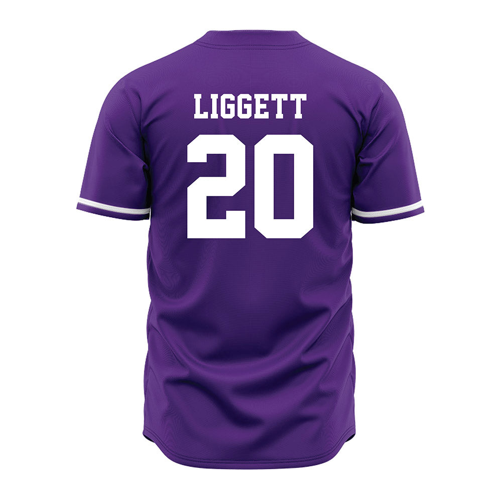 Kansas State - NCAA Baseball : Carson Liggett - Purple Jersey-1