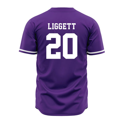 Kansas State - NCAA Baseball : Carson Liggett - Purple Jersey-1