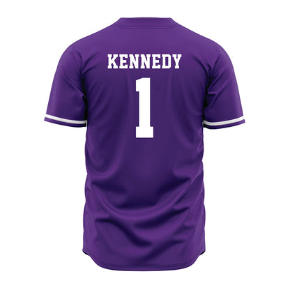 Kansas State - NCAA Baseball : Dee Kennedy - Purple Jersey-1