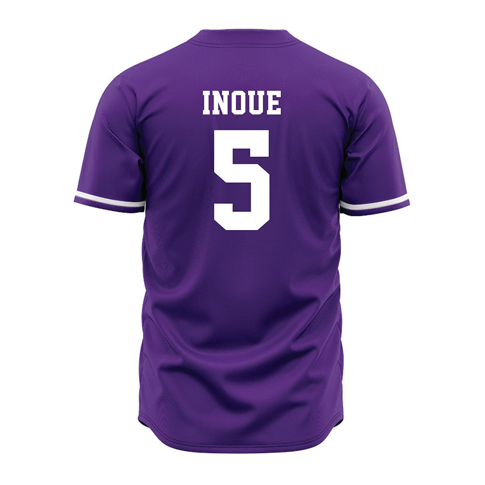 Kansas State - NCAA Baseball : Shintaro Inoue - Purple Jersey-1