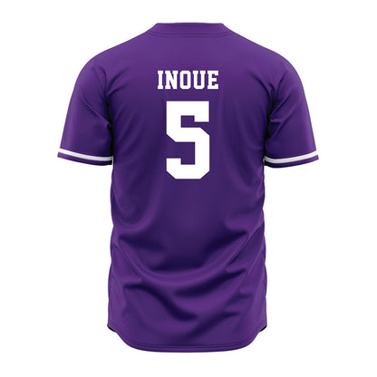 Kansas State - NCAA Baseball : Shintaro Inoue - Purple Jersey-1