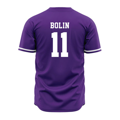 Kansas State - NCAA Baseball : Robby Bolin - Purple Jersey-1