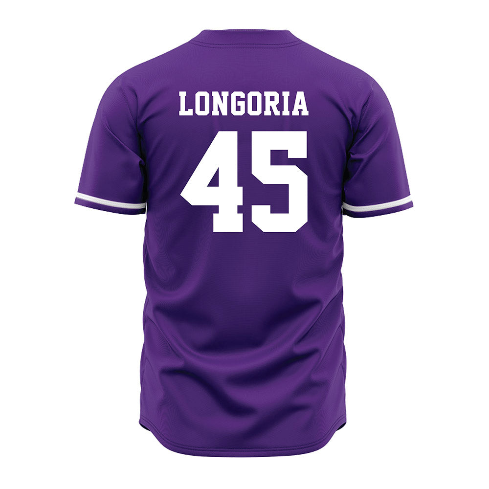 Kansas State - NCAA Baseball : Adan Longoria - Purple Jersey-1