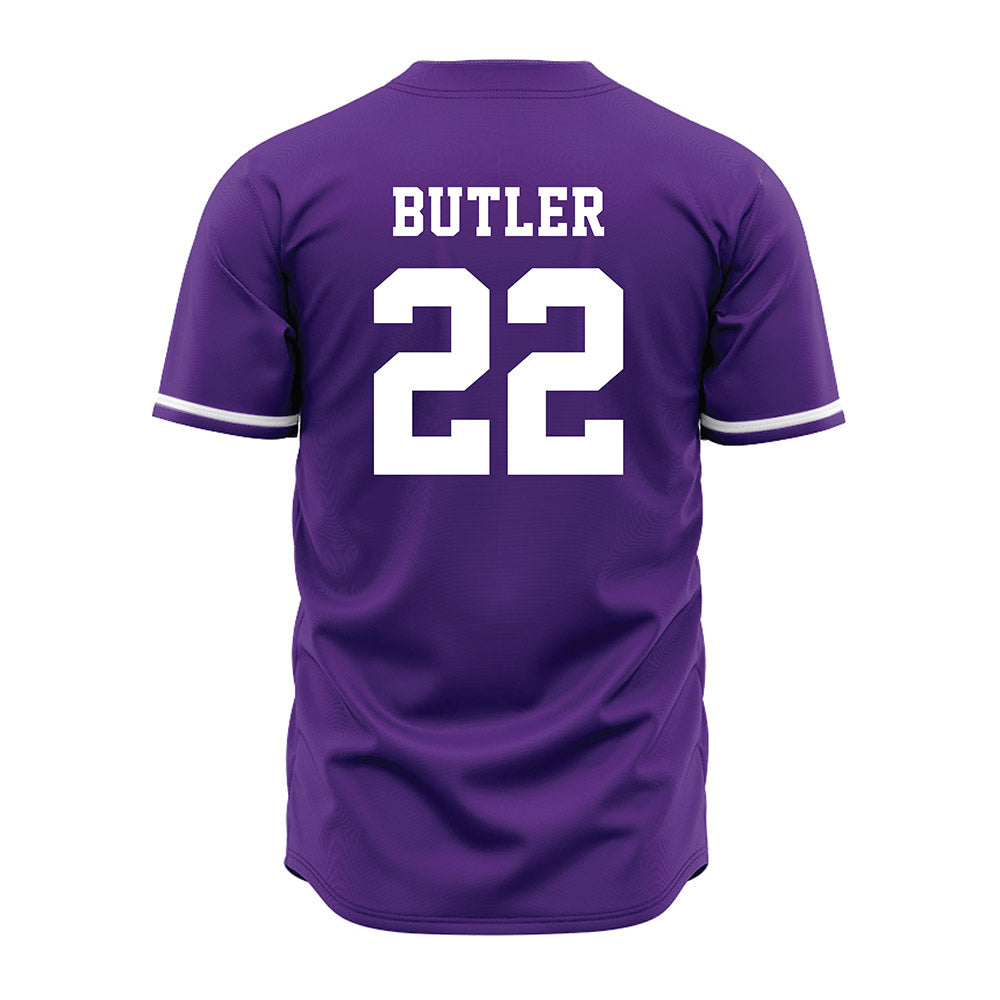 Kansas State - NCAA Baseball : Tazwell Butler - Purple Jersey-1