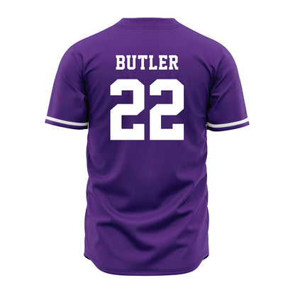 Kansas State - NCAA Baseball : Tazwell Butler - Purple Jersey-1