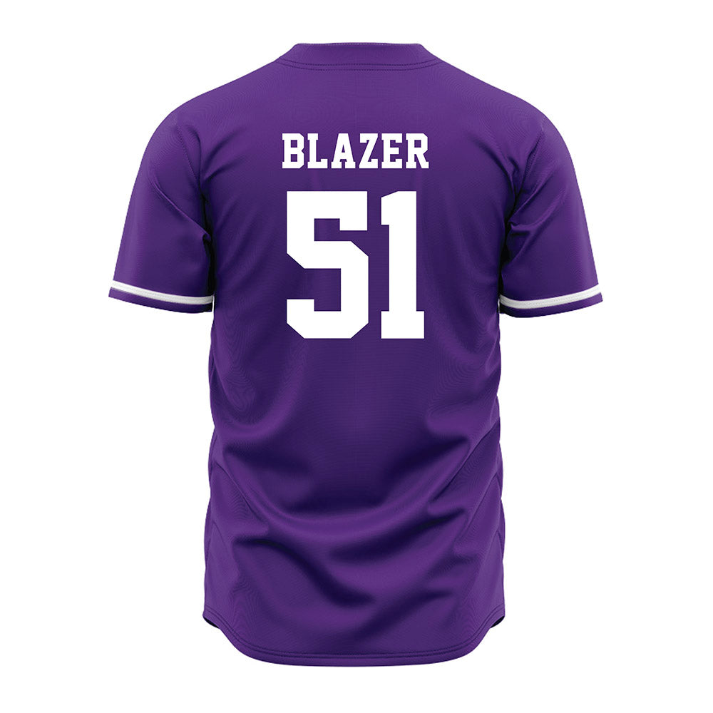 Kansas State - NCAA Baseball : Dylan Blazer - Purple Jersey