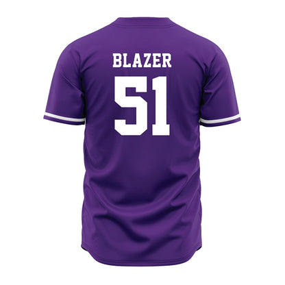 Kansas State - NCAA Baseball : Dylan Blazer - Purple Jersey
