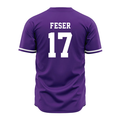 Kansas State - NCAA Baseball : Cohen Feser - Purple Jersey-1