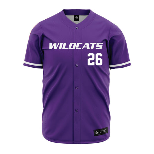 Kansas State - NCAA Baseball : Noah Gartner - Purple Jersey-0