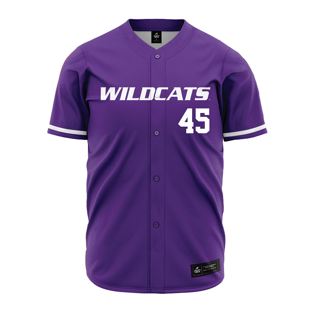 Kansas State - NCAA Baseball : Adan Longoria - Purple Jersey-0