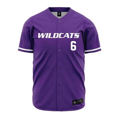 Kansas State - NCAA Baseball : Mason Buss - Purple Jersey