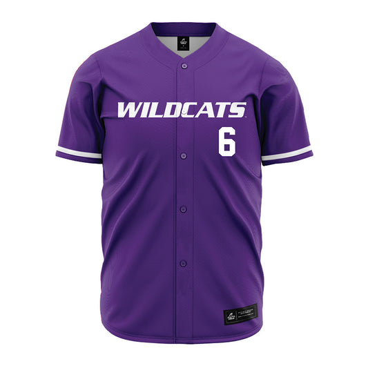Kansas State - NCAA Baseball : Mason Buss - Purple Jersey